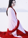 Đồ Cổ Trang Hồng Ước Trắng Phối Đỏ