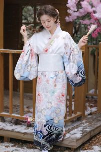 Áo Yukata Mùa Xuân Tặng Kèm Thắt Lưng