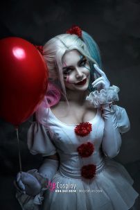 Trang Phục Harleywise Hề Ma Phiên Bản Nữ Harley Quinn