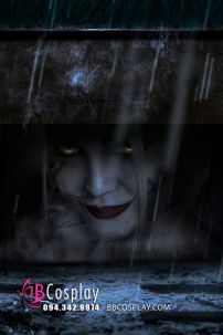 Trang Phục Harleywise Hề Ma Phiên Bản Nữ Harley Quinn