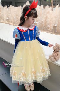 Đầm Công Chúa Bạch Tuyết Trẻ Em Mẫu Mới 2024