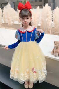 Đầm Công Chúa Bạch Tuyết Trẻ Em Mẫu Mới 2024