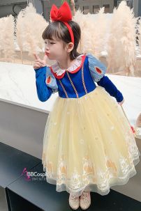 Đầm Công Chúa Bạch Tuyết Trẻ Em Mẫu Mới 2024