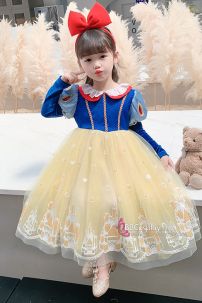 Đầm Công Chúa Bạch Tuyết Trẻ Em Mẫu Mới 2024