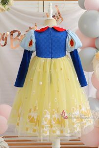 Đầm Công Chúa Bạch Tuyết Trẻ Em Mẫu Mới 2024