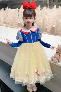 Đầm Công Chúa Bạch Tuyết Trẻ Em Mẫu Mới 2024