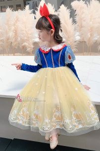 Đầm Công Chúa Bạch Tuyết Trẻ Em Mẫu Mới 2024