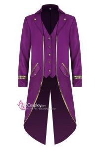 Vest Cướp Biển Tím Viền Vàng Đuôi Tôm