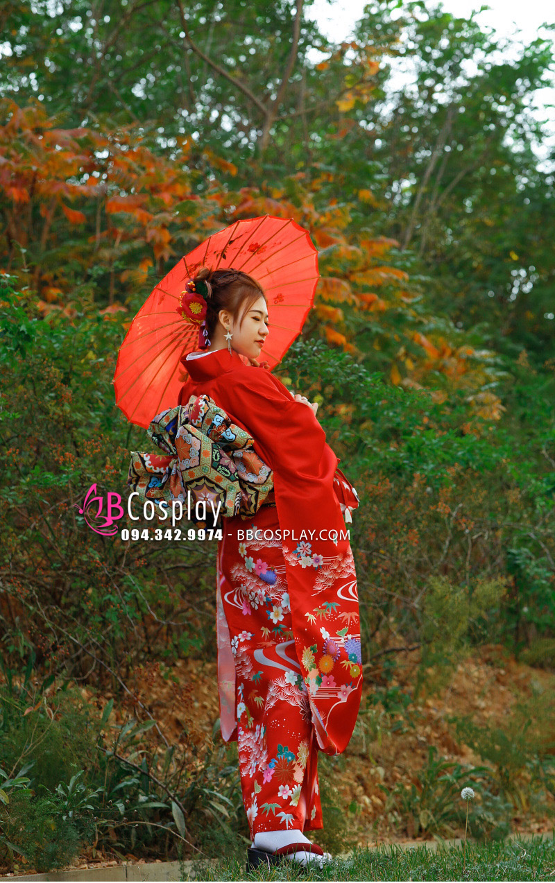 Kimono Truyền Thống Chuẩn Nhật