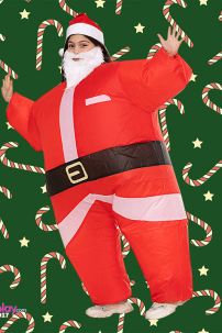 Trọn Bộ Trang Phục Ông Già Noel Bơm Hơi Kèm Râu