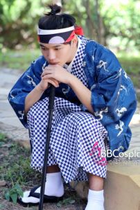 Yukata Nam Kèm Haori Xanh Nhật 2023