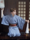 Yukata Nam Kèm Haori Xanh Nhật 2023