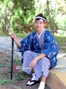Yukata Nam Kèm Haori Xanh Nhật 2023