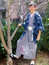 Yukata Nam Kèm Haori Xanh Nhật 2023