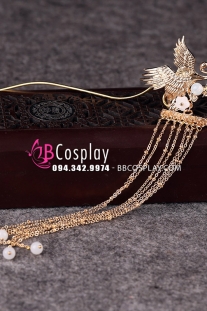 Trâm Cài Mặc Sếu Hoàng Kim