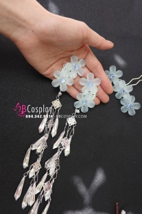 Set Trâm Cài Hoa Mai Xanh Nhạt Giá Rẻ