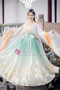 Hán Phục Ngân Hạnh Chiết Eo