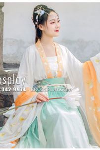 Hán Phục Ngân Hạnh Chiết Eo