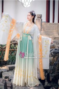 Hán Phục Ngân Hạnh Chiết Eo