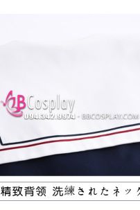 Đầm Nữ Sinh Xanh Đen Cổ Sâu Viền 2 Màu Tay Ngắn