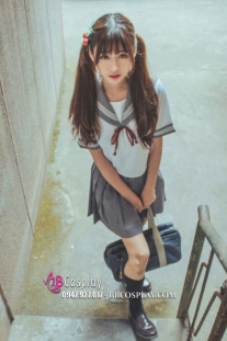 Nữ Sinh Seifuku Mẫu Xám