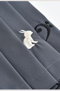 Đồng Phục Nữ Sinh Thỏ Xám Tay Ngắn