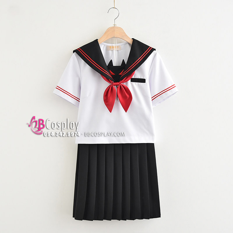 Set đồng phục học sinh phong cách Nhật Bản dễ thương cho nữ - Chân váy |  ThờiTrangNữ.vn