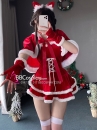 Trang Phục Noel Váy 2 Tầng Cài Tóc Tai Mèo
