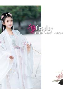 Thuê Hán Phục Thêu Hoa Chiết Eo Bách Hoa Khử