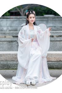 Thuê Hán Phục Thêu Hoa Chiết Eo Bách Hoa Khử