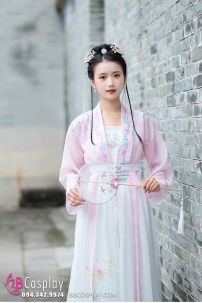 Hán Phục Thêu Hoa Chiết Eo Vũ Liên