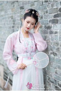 Hán Phục Thêu Hoa Chiết Eo Vũ Liên