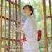 Yukata Trắng Kem Xuân Hạ