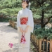 Yukata Trắng Kem Xuân Hạ