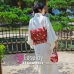 Yukata Trắng Kem Xuân Hạ