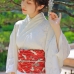 Yukata Trắng Kem Xuân Hạ