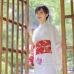 Yukata Trắng Kem Xuân Hạ