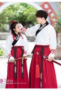 Hán Phục Cách Tân Hắc Bạch Huyết Cho Cặp Đôi Giá Rẻ