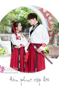 Hán Phục Cách Tân Hắc Bạch Huyết Cho Cặp Đôi Giá Rẻ