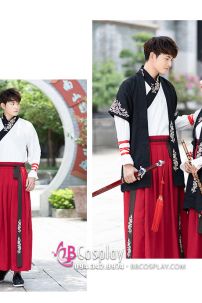 Hán Phục Cách Tân Hắc Bạch Huyết Cho Cặp Đôi Giá Rẻ