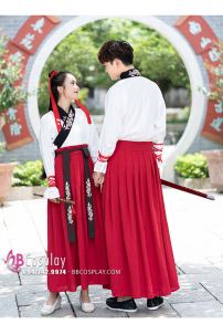 Hán Phục Cách Tân Hắc Bạch Huyết Cho Cặp Đôi Giá Rẻ