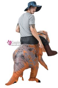 Mascot Khủng Long Bạo Chúa Phiên Bản Thợ Săn