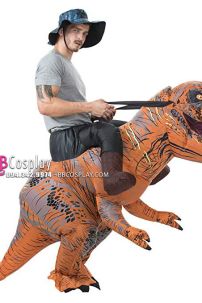 Mascot Khủng Long Bạo Chúa Phiên Bản Thợ Săn