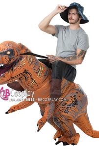 Mascot Khủng Long Bạo Chúa Phiên Bản Thợ Săn