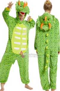 Trang Phục Khủng Long Triceratops Xanh Lá Cây