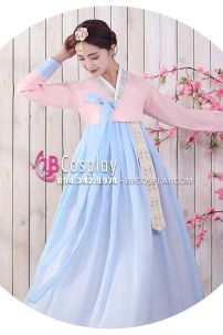 Váy Hanbok Hàn Quốc Đẹp Váy Xanh Pastel