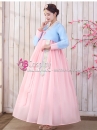 Hanbok Truyền Thống Hàn Quốc Nữ Váy Hồng Phấn