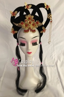 Búi Tóc Giả Cổ Trang Hồ Điệp