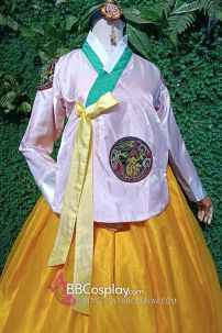 Bán Hanbok Giá Rẻ Áo Hồng Váy Hồng