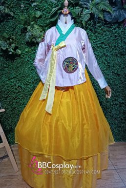 Bán Hanbok Giá Rẻ Áo Hồng Váy Hồng
